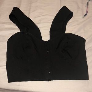 Black corset top
